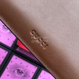 Gucci Bird Embroidered Handbag Coffee Color 431416