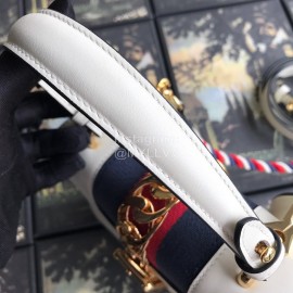 Gucci Sylvie Leather Mini Bag White 470270