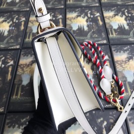 Gucci Sylvie Leather Mini Bag White 470270