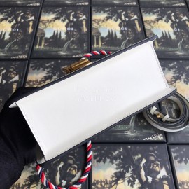 Gucci Sylvie Leather Mini Bag White 470270