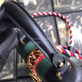 Gucci Sylvie Leather Mini Bag Black 470270