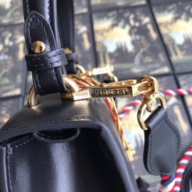 Gucci Sylvie Leather Mini Bag Black 470270