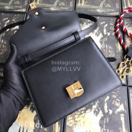 Gucci Sylvie Leather Mini Bag Black 470270