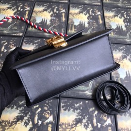 Gucci Sylvie Leather Mini Bag Black 470270