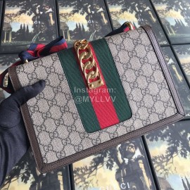 Gucci Sylvie Small Shoulder Bag Coffee Color 421882