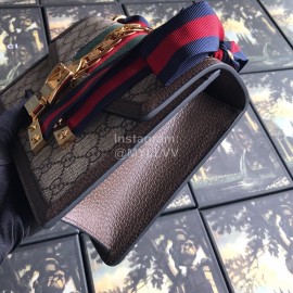 Gucci Sylvie Small Shoulder Bag Coffee Color 421882