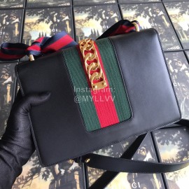 Gucci Sylvie Small Shoulder Bag Black 421882