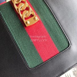 Gucci Sylvie Small Shoulder Bag Black 421882