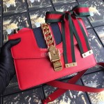 Gucci Sylvie Small Shoulder Bag Red 421882