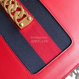 Gucci Sylvie Small Shoulder Bag Red 421882