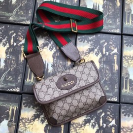 Gucci Tiger Head Bag Crossbody Shoulder Bag Coffee Color 489617