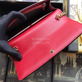 Gucci Bee Color Webbing Chain Bag Red 476079
