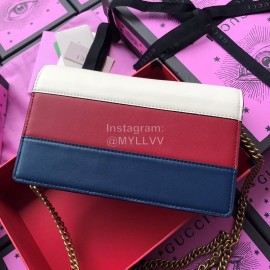 Gucci Bee Color Crystal Chain Bag Red 476079