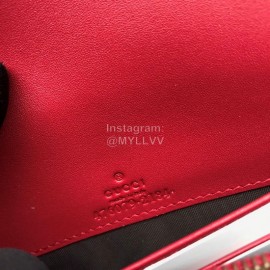 Gucci Bee Color Crystal Chain Bag Red 476079