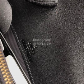 Gucci Bee Glass Beads Cowhide Chain Bag Black And White 476079