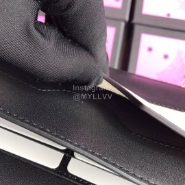 Gucci Bee Glass Beads Cowhide Chain Bag Black And White 476079