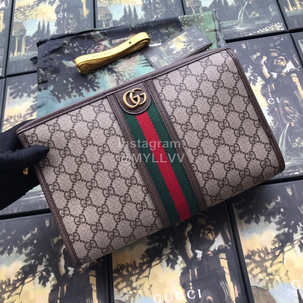 Gucci Ophidia GG Toiletry Case Coffee Color 598234