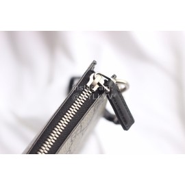 Gucci Snake Print Leather Clutch Coffee Color 547613