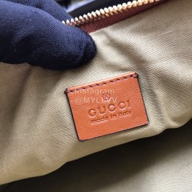 Gucci Vintage Canvas Handbag With Webbing Beige 576053