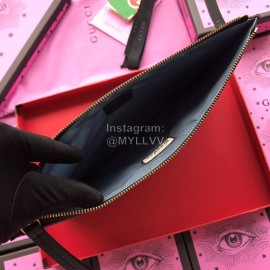 Gucci Bronzing Cat Head Cowhide Handbag Black 516928