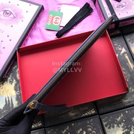 Gucci Bronzing Cat Head Blue Graffiti Leather Handbag 516928