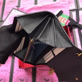 Gucci Bronzing Bat Leather Chain Bag Black 516931