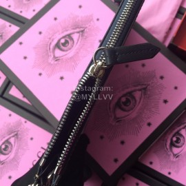 Gucci Biooms Blue Flower Zipper Handbag Blue 411691