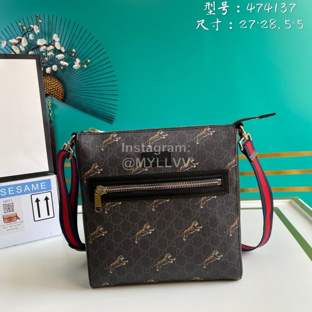 Gucci Bestiary Messenger With Tigers 474137