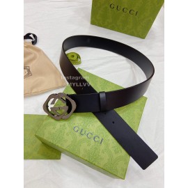 Gucci Leather Square Interlocking 38mm Belts