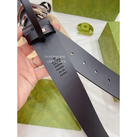 Gucci Leather Square Interlocking 38mm Belts