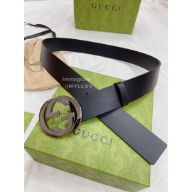 Gucci Leather Round Interlocking 38mm Belts