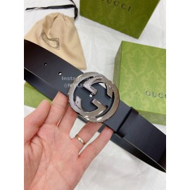 Gucci Leather Round Interlocking 38mm Belts