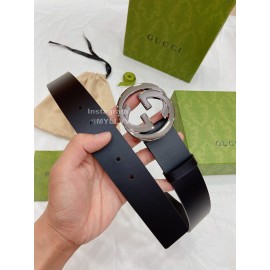 Gucci Leather Round Interlocking 38mm Belts