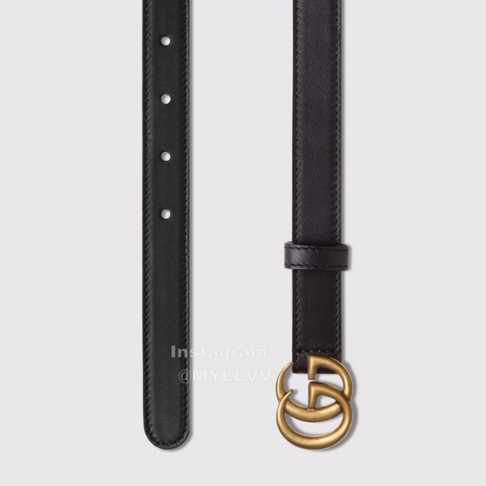 Gucci Fashion Black Leather Belts For Women