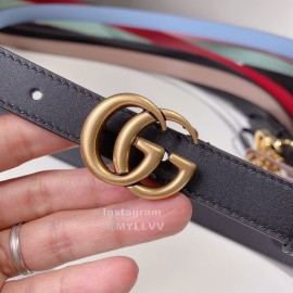 Gucci Fashion Black Leather Belts For Women