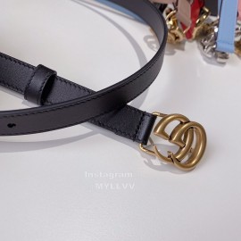 Gucci Fashion Black Leather Belts For Women