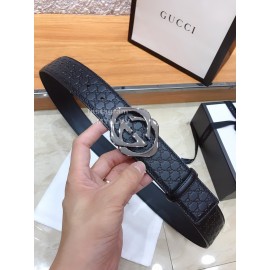 Gucci Fashion Embossed Calf Square Buckle Belts