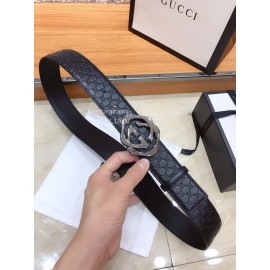 Gucci Fashion Embossed Calf Square Buckle Belts