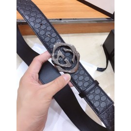 Gucci Fashion Embossed Calf Square Buckle Belts