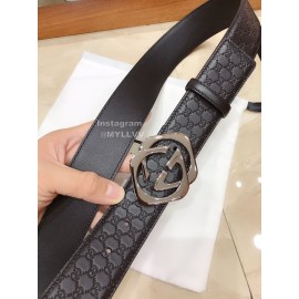 Gucci Fashion Embossed Calf Square Buckle Belts