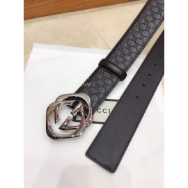 Gucci Fashion Embossed Calf Square Buckle Belts