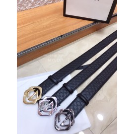 Gucci Fashion Embossed Calf Square Buckle Belts