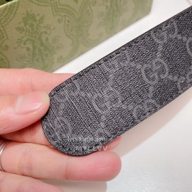 Gucci New Waterproof Printed Leather Metal Buckle Belts