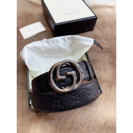 Gucci Embossed Calf Leisure Business Buckle 40mm Belts