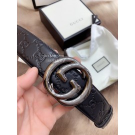 Gucci Embossed Calf Leisure Business Buckle 40mm Belts