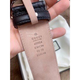 Gucci Embossed Calf Leisure Business Buckle 40mm Belts