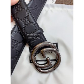 Gucci Embossed Calf Leisure Business Buckle 40mm Belts