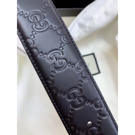 Gucci Embossed Calf Leisure Business Buckle 40mm Belts