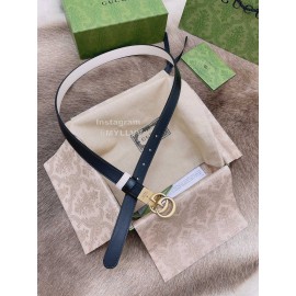 Gucci Calf Business Leisure Buckle 20mm Belts White