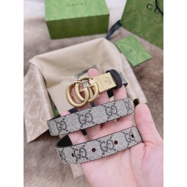 Gucci Embossed Calf Business Leisure Buckle 20mm Belts